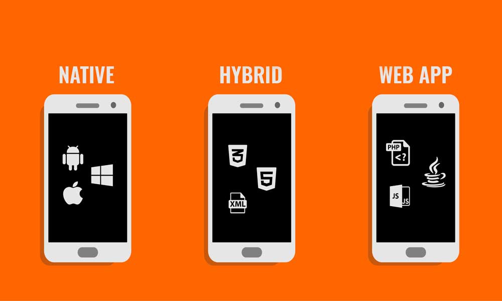 تفاوت نیتیو ، هیبرید و وب